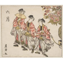 Japanese Print "Roku Gatsu. The Sixth Month" by Utagawa Toyokuni I, 歌川豊国 (Utagawa Toyokuni I 歌川 豊国)