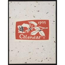 Estampe japonaise "Calendar 1977" par Nishijima, Takeshi