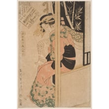 Japanese Print "Tosei Shinnai Bijin Ada-Awase" by Kikugawa Eizan, 菊川英山 (Kikukawa Eizan 菊川 英山)