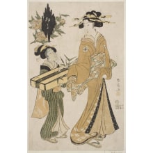 Japanese Print "The Fourth Month (Uzuki)" by Katsukawa Shunsen, 勝川春扇 (Katsukawa Shunsen 勝川 春扇)