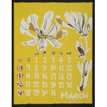 Estampe japonaise "March, 1977 – Magnolia" par Takeshi Nishijima