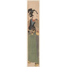Japanese Print "A Young Falconer" by Katsukawa Shunsen, 勝川春扇 (Katsukawa Shunsen 勝川 春扇)