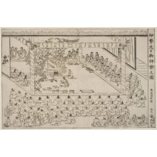 Japanese Print "Picture Of The Great Kagura Ceremony At Ise" by Torii Kiyonaga, 鳥居清長 (Torii Kiyonaga)