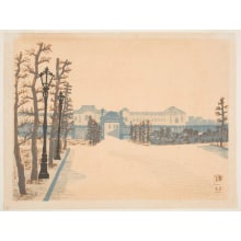 Un'ichi Hiratsuka创作的日本版画《Akasaka Palace》