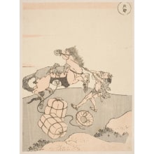 Japanese Print "Shono Post Station" by Katsushika Hokusai, 葛飾北斎 (Katsushika Hokusai 葛飾 北斎)