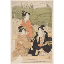 Japanese Print "The Ferry Boat" by Kikugawa Eizan, 菊川英山 (Kikukawa Eizan 菊川 英山)