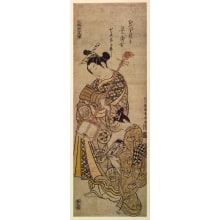 Ishikawa Toyonobu, 石川豊信 (Ishikawa Toyonobu 石川 豊信)创作的日本版画《Beauties of the Three Capitals: Edo (Right)》