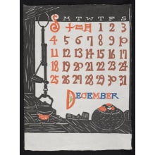 Estampe japonaise "December" par Nishijima, Takeshi