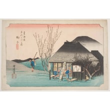 Japanese Print "Mariko: The "Famous-Product Tea-House"" by Utagawa Hiroshige, 歌川広重 (Utagawa Hiroshige I 歌川 広重)