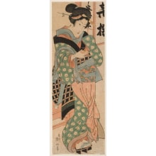 Kikugawa Eizan, 菊川英山 (Kikukawa Eizan 菊川 英山)创作的日本版画《The Night Lamp》