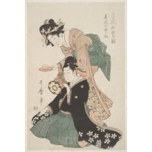 Japanese Print "The Charm Of The Wakashu" by Kitagawa Utamaro II 二代 喜多川 歌麿