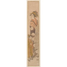 Japanese Print "Yujo And Kamuro" by Yukinobu