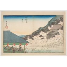 Japanese Print "The Kiyomizu Buddhist Temple" by Utagawa Hiroshige, 歌川広重 (Utagawa Hiroshige I 歌川 広重)
