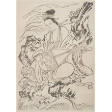 Unknown, 無款创作的日本版画《Jun-Tei Kannon》
