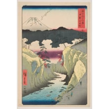Japanese Print "Inume Pass in Kai Province (Kai Inume tōge)" by Utagawa Hiroshige, 歌川広重 (Utagawa Hiroshige I 歌川 広重)
