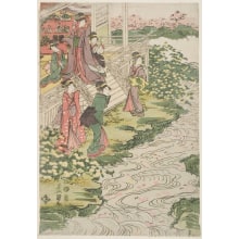 Estampe japonaise "A Jomi Celebration" par Utagawa Toyokuni I, 歌川豊国 (Utagawa Toyokuni I 歌川 豊国)