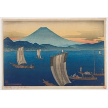 Estampe japonaise "Miono-Matsubara" par Charles William Bartlett