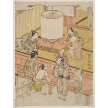 Japanese Print "Tanabata, The Weaver's Festival" by Ishikawa Toyomasa, 石川豊雅 (Ishikawa Toyomasa)