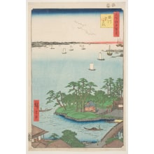 Japanese Print "Shinagawa Susaki" by Utagawa Hiroshige, 歌川広重 (Utagawa Hiroshige I 歌川 広重)