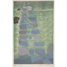 Japanese Print "Muroji stone road (Muroji ishi no michi)" by Chizuko Yoshida