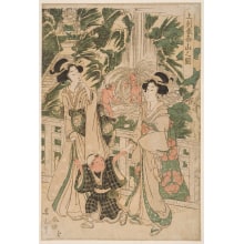 Estampe japonaise "Picture of Mount Haruna in Joshu" par Kikugawa Eizan, 菊川英山 (Kikukawa Eizan 菊川 英山)