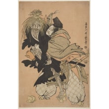 Estampe japonaise "Taira No Tadamori And The Lamplighter" par Kitagawa Utamaro, 喜多川歌麿 (Kitagawa Utamaro I 喜多川 歌麿)