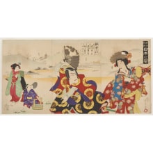 Estampe japonaise "Actor Anegawa Shinshiro (?) (As The Fox Changing Into Tadano)" par Utagawa Kunisada III, 歌川国貞三代 (Utagawa Kunisada III 三代 歌川 国貞)