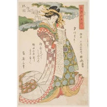 Estampe japonaise "The Noda Tama River in the Province of Mutsu" par Kikugawa Eizan, 菊川英山 (Kikukawa Eizan 菊川 英山)