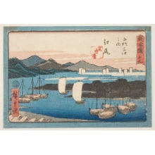 Japanese Print "Ejiri: Tago on the Sea and Mio no Matsubara" by Utagawa Hiroshige, 歌川広重 (Utagawa Hiroshige I 歌川 広重)