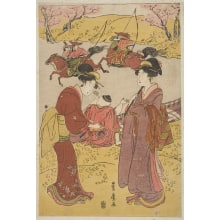 Japanese Print "The Third Month" by Utagawa Toyohiro, 歌川豊広 (Utagawa Toyohiro 歌川 豊広)