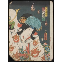 Estampe japonaise "Head of a Man" par Utagawa Kunisada, 歌川国貞 (Utagawa Kunisada I 歌川 国貞)