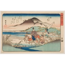 Estampe japonaise "The Ide No Tamagawa in Yamashiro Province" par Utagawa Hiroshige, 歌川広重 (Utagawa Hiroshige I 歌川 広重)