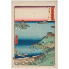 Estampe japonaise "Province of Shima: The Hiyoriyama Tea-Houses at the Toba Seaport" par Utagawa Hiroshige, 歌川広重 (Utagawa Hiroshige I 歌川 広重)