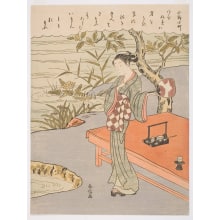 Japanischer Druck "Sekidera Komachi" von Suzuki Harunobu, 鈴木春信 (Suzuki Harunobu 鈴木 春信)