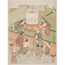 Japanese Print "The Seventh Month" by Ishikawa Toyomasa, 石川豊雅 (Ishikawa Toyomasa)