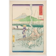 Japanese Print "The Sagami River (Sagamigawa)" by Utagawa Hiroshige, 歌川広重 (Utagawa Hiroshige I 歌川 広重)
