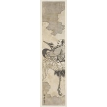 Estampe japonaise "Oshikyo" par Utagawa Kuniteru, 歌川国輝 (Utagawa Kuniteru I 歌川 国輝)