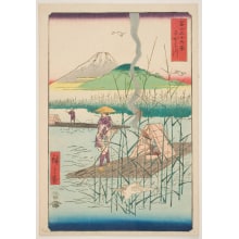 Japanese Print "The Sagami River (Sagamigawa)" by Utagawa Hiroshige, 歌川広重 (Utagawa Hiroshige I 歌川 広重)
