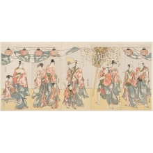 Estampe japonaise "Soga Ryosha Gosairei" par Torii Kiyonaga, 鳥居清長 (Torii Kiyonaga)