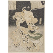Japanese Print "Scene From A Drama" by Toyokawa Yoshikuni, 豊川芳国 (Tokokawa Yoshikuni)