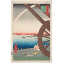 Japanese Print "Ushimachi in the Takanawa District (Takanawa Ushimachi)" by Utagawa Hiroshige, 歌川広重 (Utagawa Hiroshige I 歌川 広重)