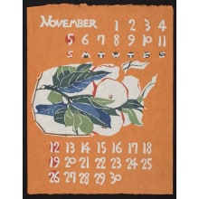 Estampe japonaise "November - Calendar 1978" par Nishijima, Takeshi