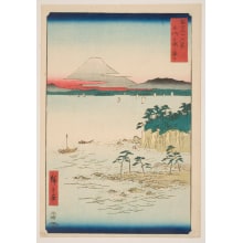 Japanese Print "The Sea at Miura in Sagami Province (Sōshū Miura no kaijō)" by Utagawa Hiroshige, 歌川広重 (Utagawa Hiroshige I 歌川 広重)