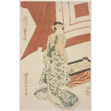 Estampe japonaise "Segawa Kikunojo in His Dressing Room" par Utagawa Toyokuni I, 歌川豊国 (Utagawa Toyokuni I 歌川 豊国)
