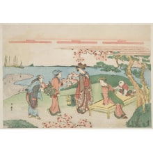 Japanese Print "Cherry Flower Viewing on Gotenyama" by Katsukawa Shunsen, 勝川春扇 (Katsukawa Shunsen 勝川 春扇)