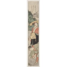 Estampe japonaise "An Outing at Enoshima" par Torii Kiyonaga, 鳥居清長 (Kiyonaga, Torii)