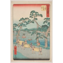 Estampe japonaise "Shōno: Ancient Remains at Shiratori Mound" par Utagawa Hiroshige, 歌川広重 (Utagawa Hiroshige I 歌川 広重)