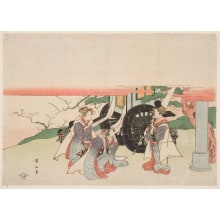 Estampe japonaise "Onna Mitate Sugawara" par Kikugawa Eizan, 菊川英山 (Kikukawa Eizan 菊川 英山)