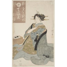 Estampe japonaise "Tenma-Ya O Hatsu" par Utagawa Kunisada, 歌川国貞 (Utagawa Kunisada I 歌川 国貞)