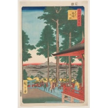 Japanischer Druck "The Inari Shrine at Ōji (Ōji Inari no yashiro)" von Utagawa Hiroshige, 歌川広重 (Utagawa Hiroshige I 歌川 広重)